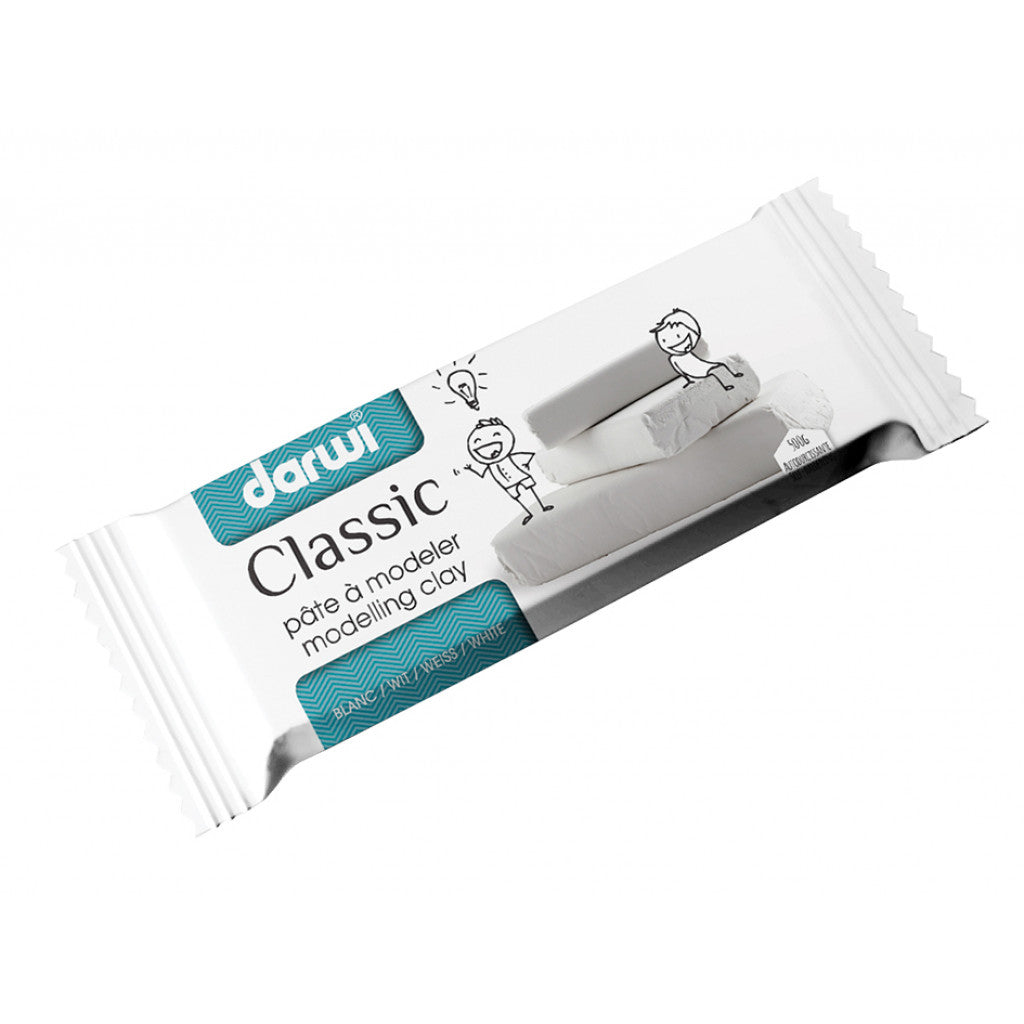 Darwi Classic 500g - Hvit Lufttørkende Leire