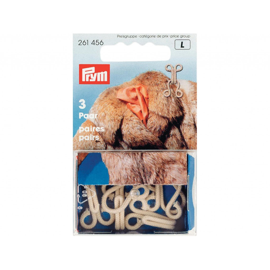 Prym Hekter beige 3 par