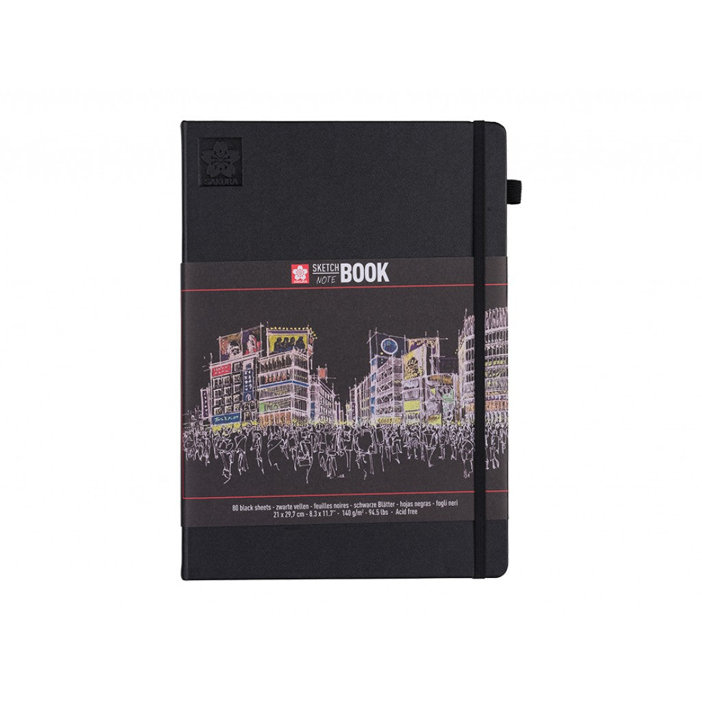 Sakura Sketch NoteBook, 21x30cm 140g/m - Sort