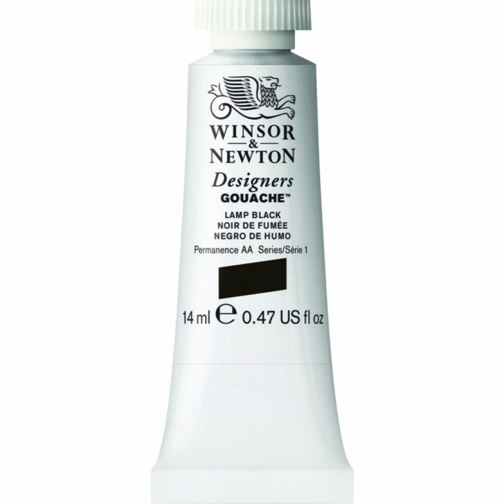 W&N - Designers Gouache 14ml - 337 Lamp Black