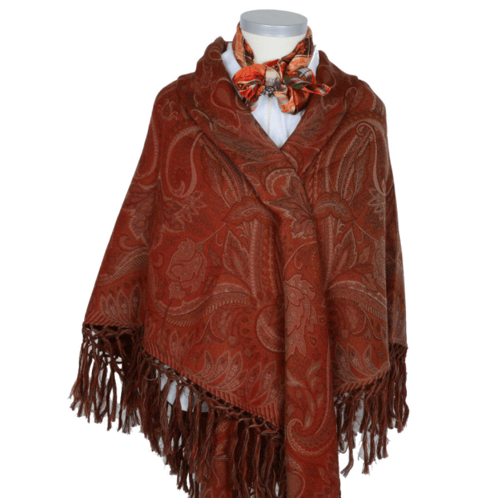 Wienersjal Frynset 140 x 140cm - Rød 101