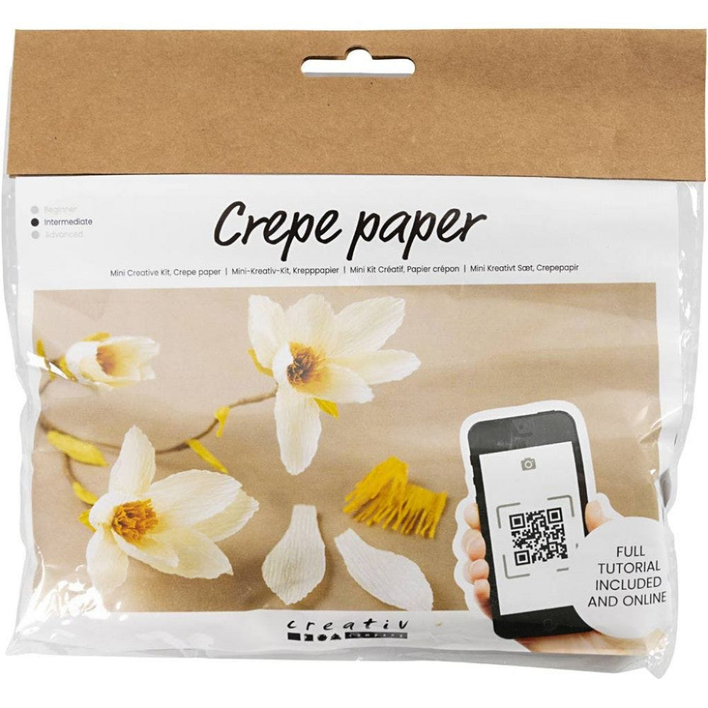 Mini DIY Kit Kreppapir, Magnoliagrein