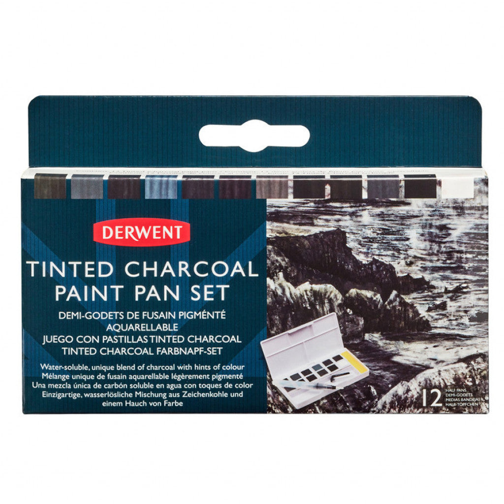 Derwent HP sett - Tinted Charcoal, 12 Farger