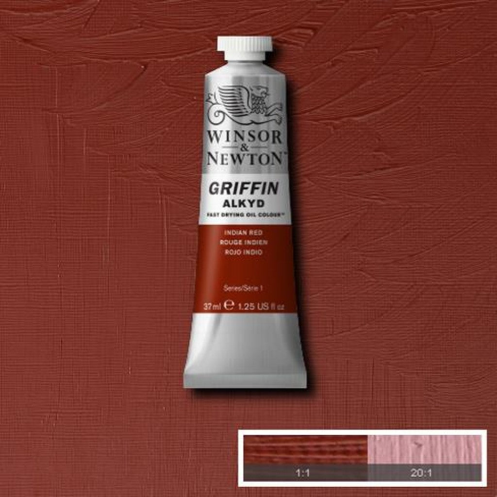 W&N - Griffin Alkyd 37ml - 317 Indian Red