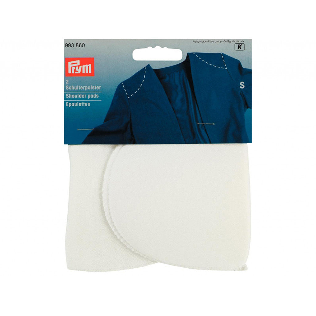 Prym Skulderpute S - Hvit - 2stk u/feste