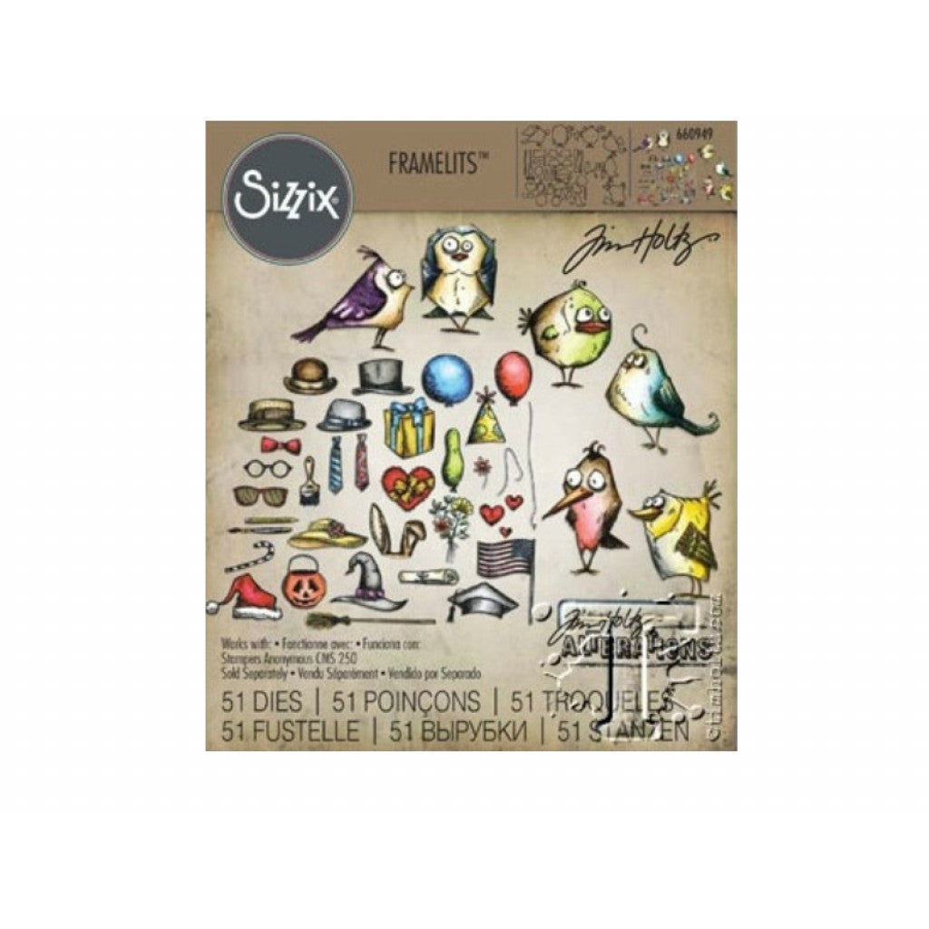 Tim Holtz Framelits - Bird Crazy and Things