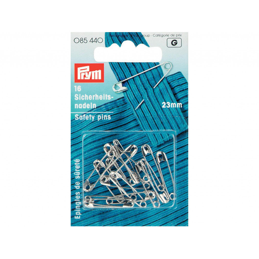 Prym Sikkerhetsnåler 23mm - Sølv - 16stk