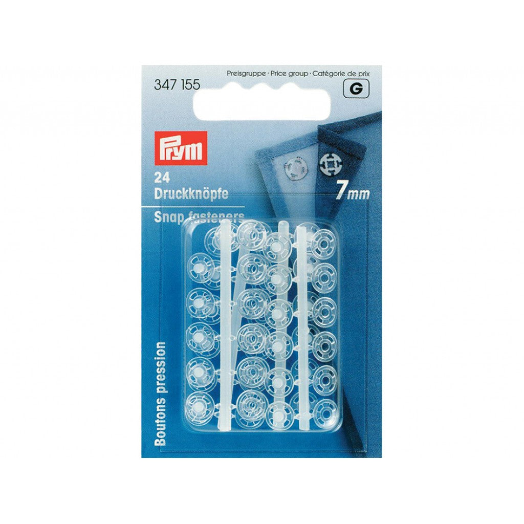 Prym Patentknapper 7mm 24stk - Transparent