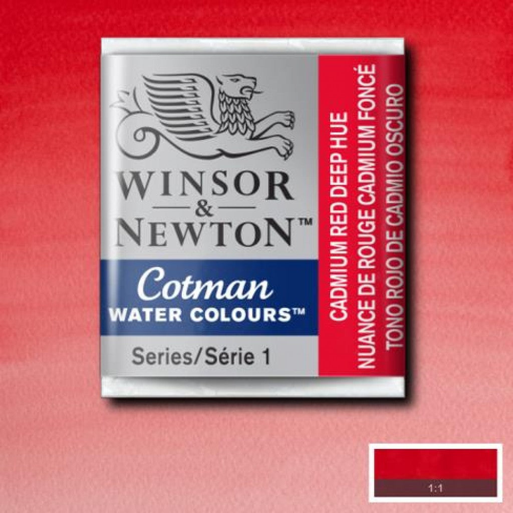 W&N - Cotman Water Colour HP - 098 Cadmium Red Deep Hue