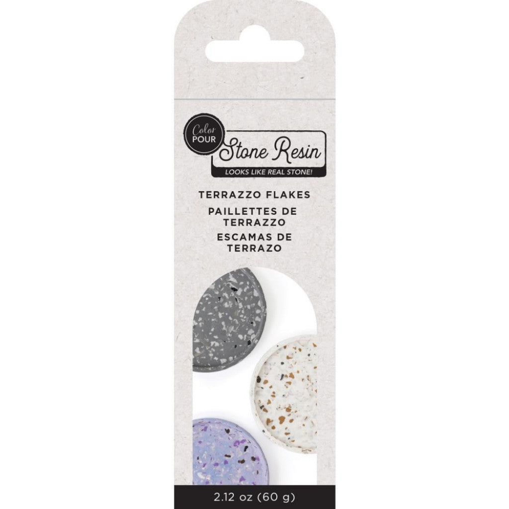 American Crafts Stone Resin - Terrazzo Flakes 3stk