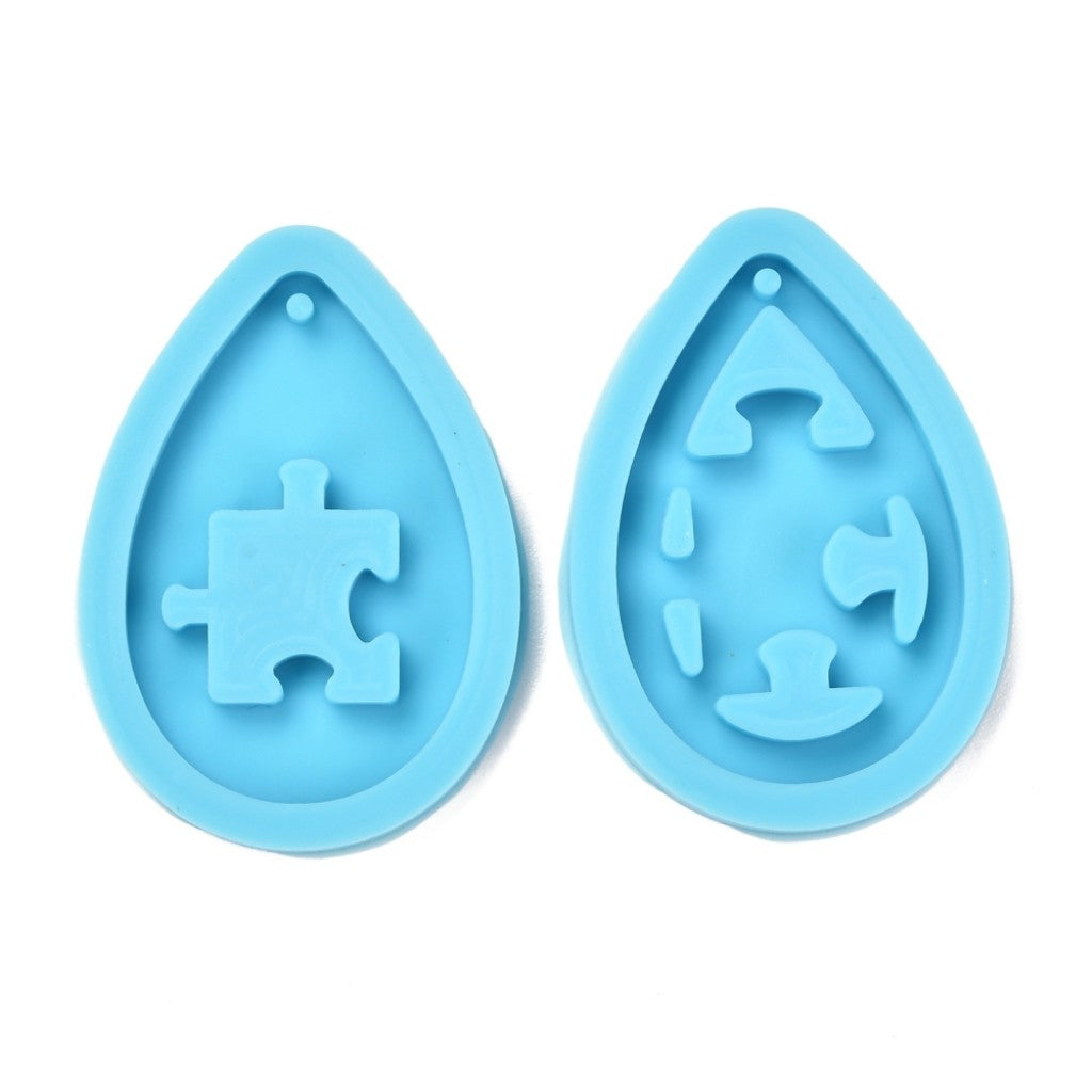 Silikonform 36x24mm - Anheng Pussel-Match, 2stk