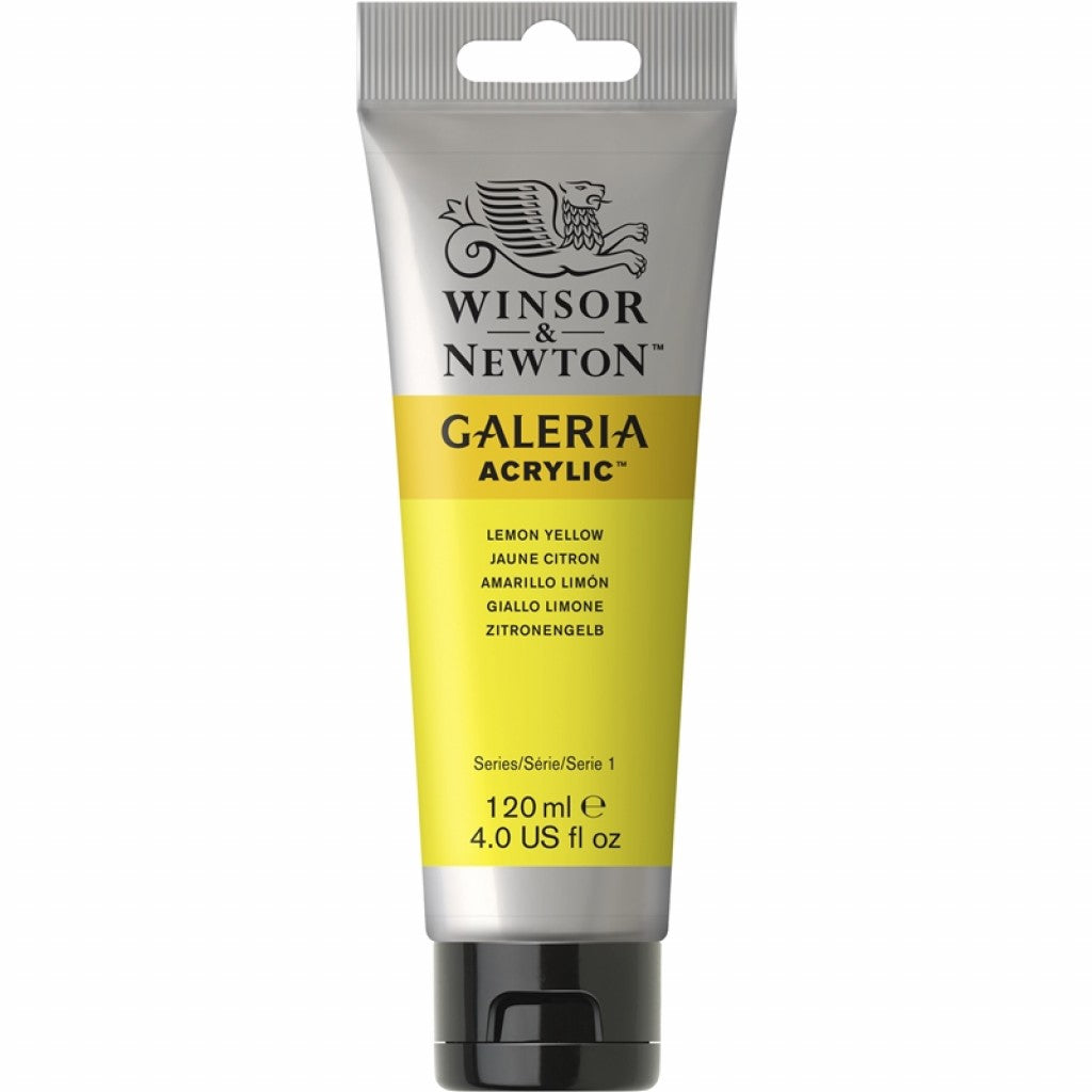 W&N - Galeria Acrylic 120ml - 346 Lemon Yellow
