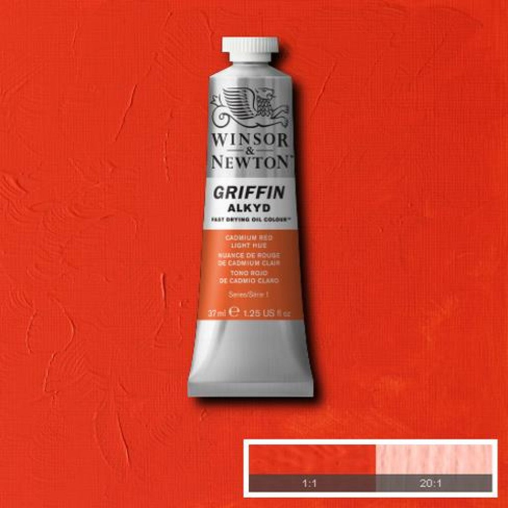 W&N - Griffin Alkyd 37ml - 101 Cadmium Red Light Hue