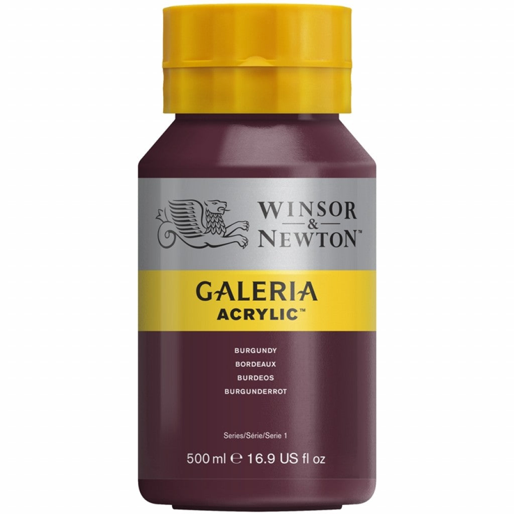 W&N - Galeria Acrylic 500ml - 075 Burgundy