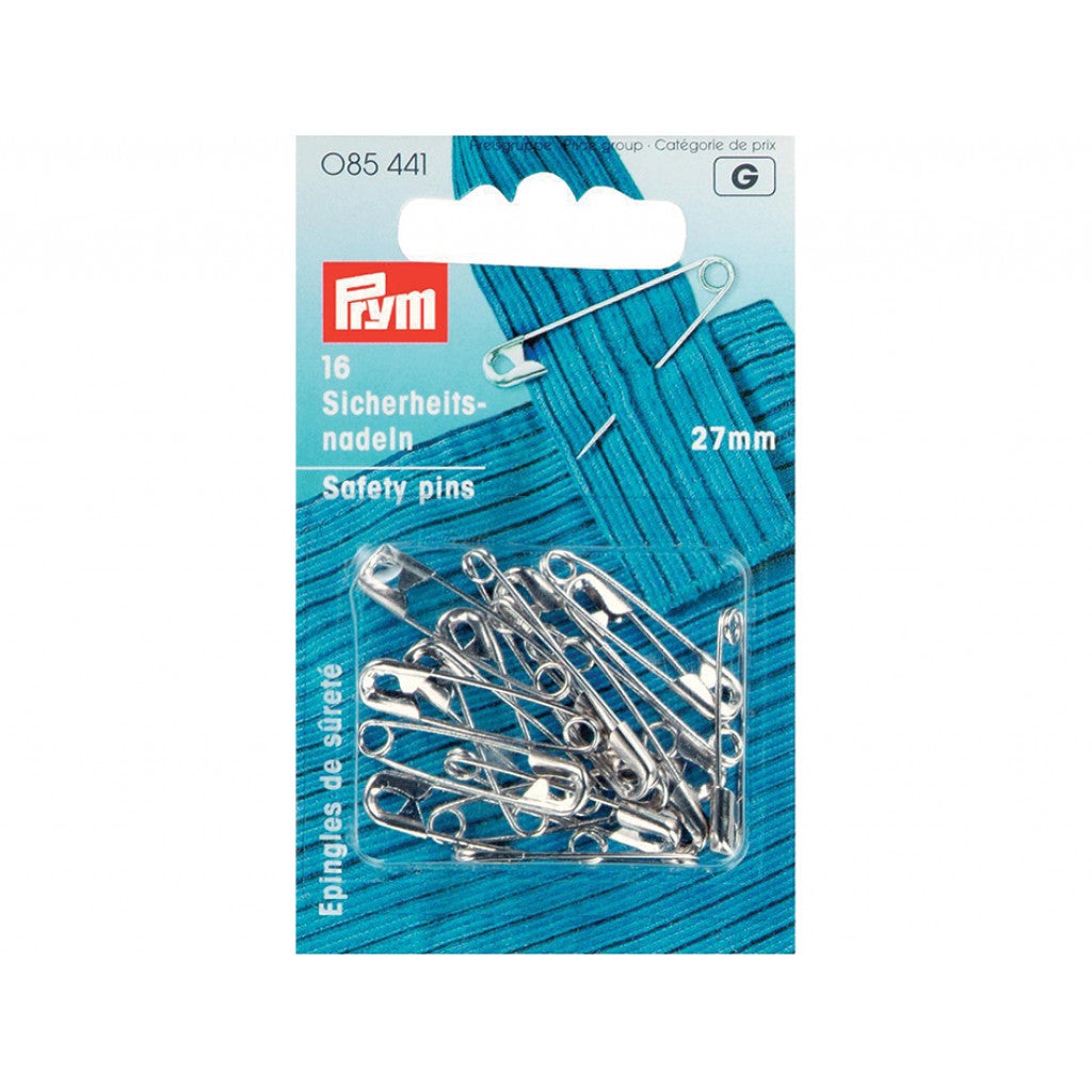 Prym Sikkerhetsnåler 27mm - Sølv - 16stk