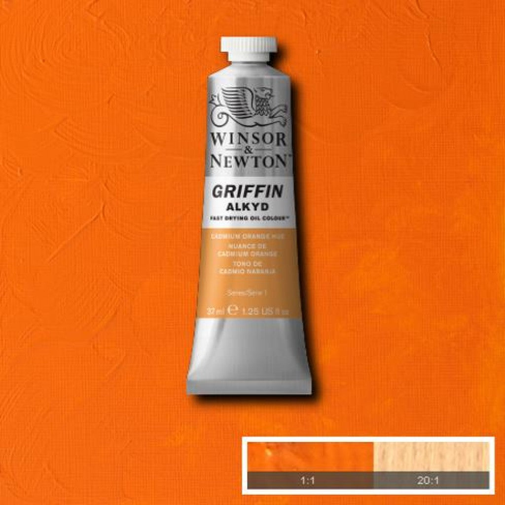 W&N - Griffin Alkyd 37ml - 090 Cadmium Orange Hue