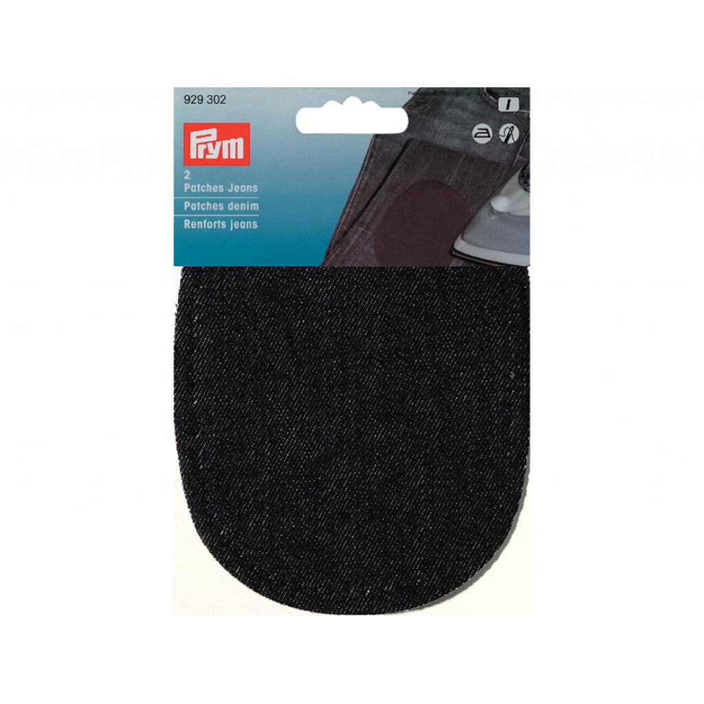 Prym Strykelapp Jeans/Denim - 10x14cm 2stk - Sort