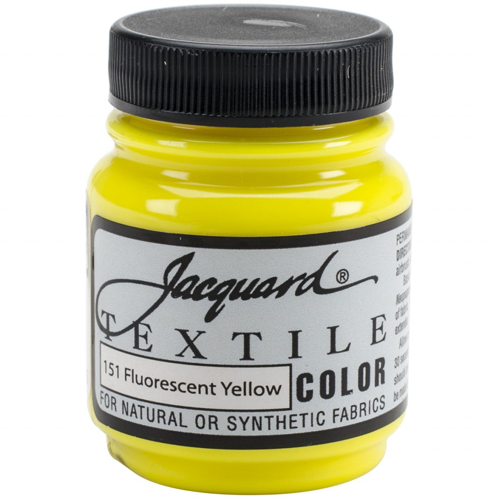 Jacquard Textile Color Tekstilmaling 67ml - 151 Fluorescent Yellow