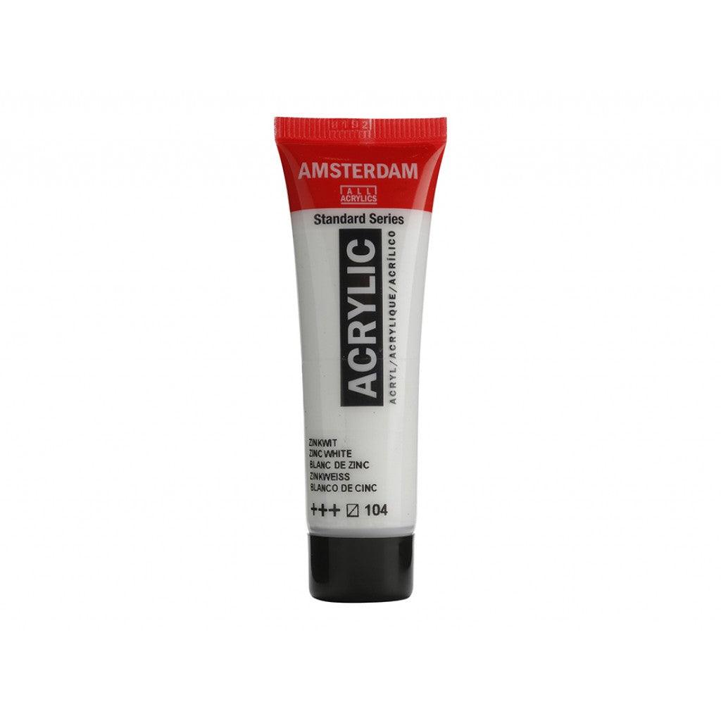 Amsterdam Standard 20ml - 104 Zinc White - HobbyHimmelen