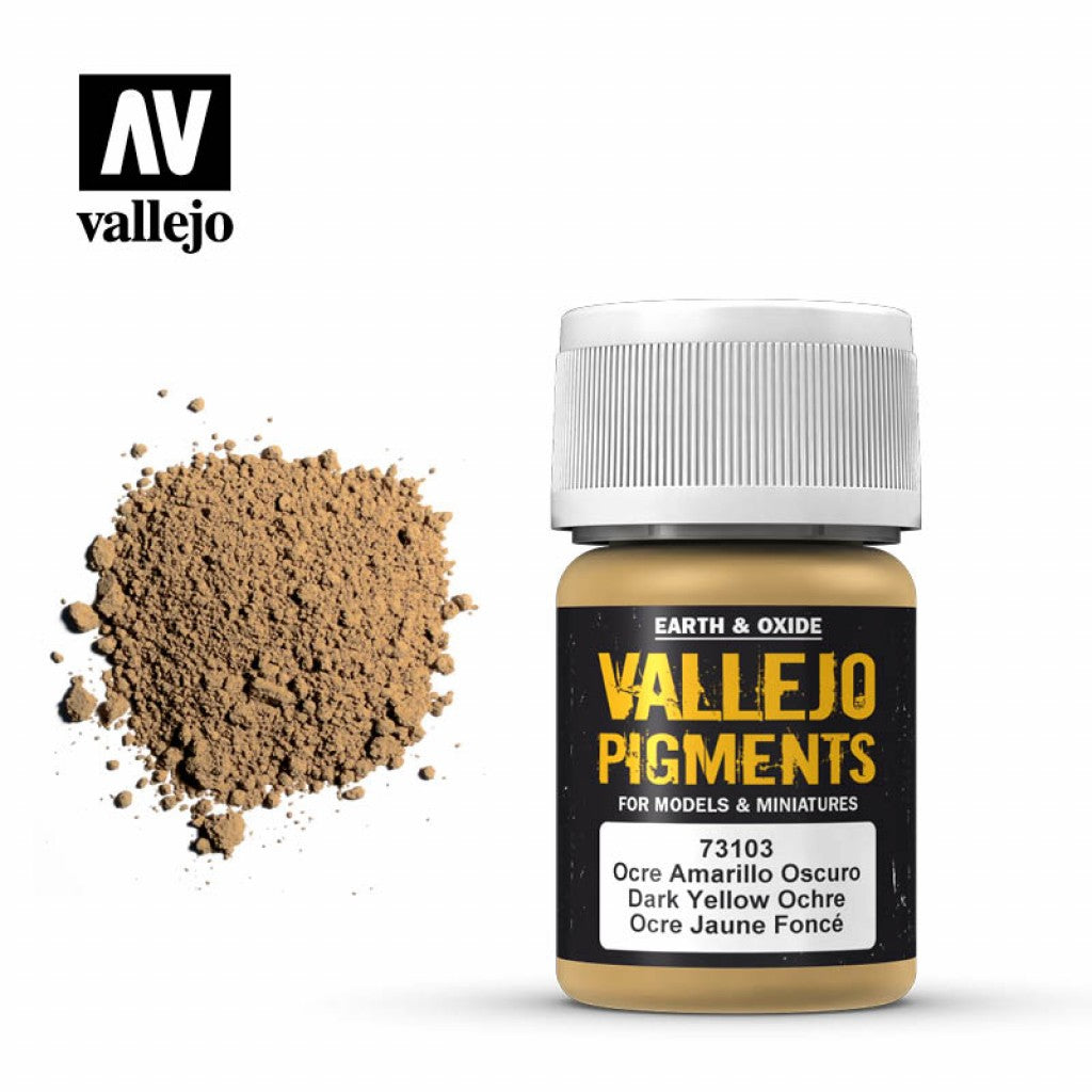 Vallejo - Pigment 73.103 - Dark Yellow Ochre 35ml