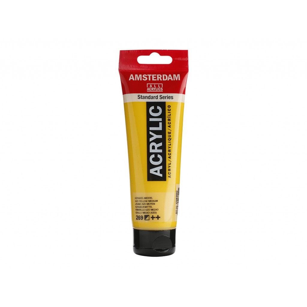 Amsterdam Standard 120ml - 269 Azo Yellow Medium - HobbyHimmelen