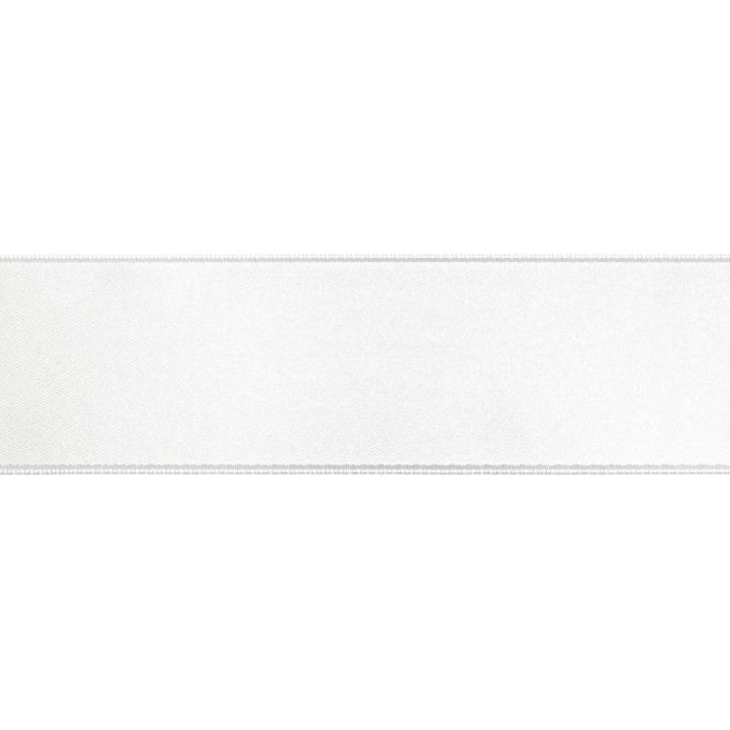 Satengbånd - 25mm - 405 Bridal White