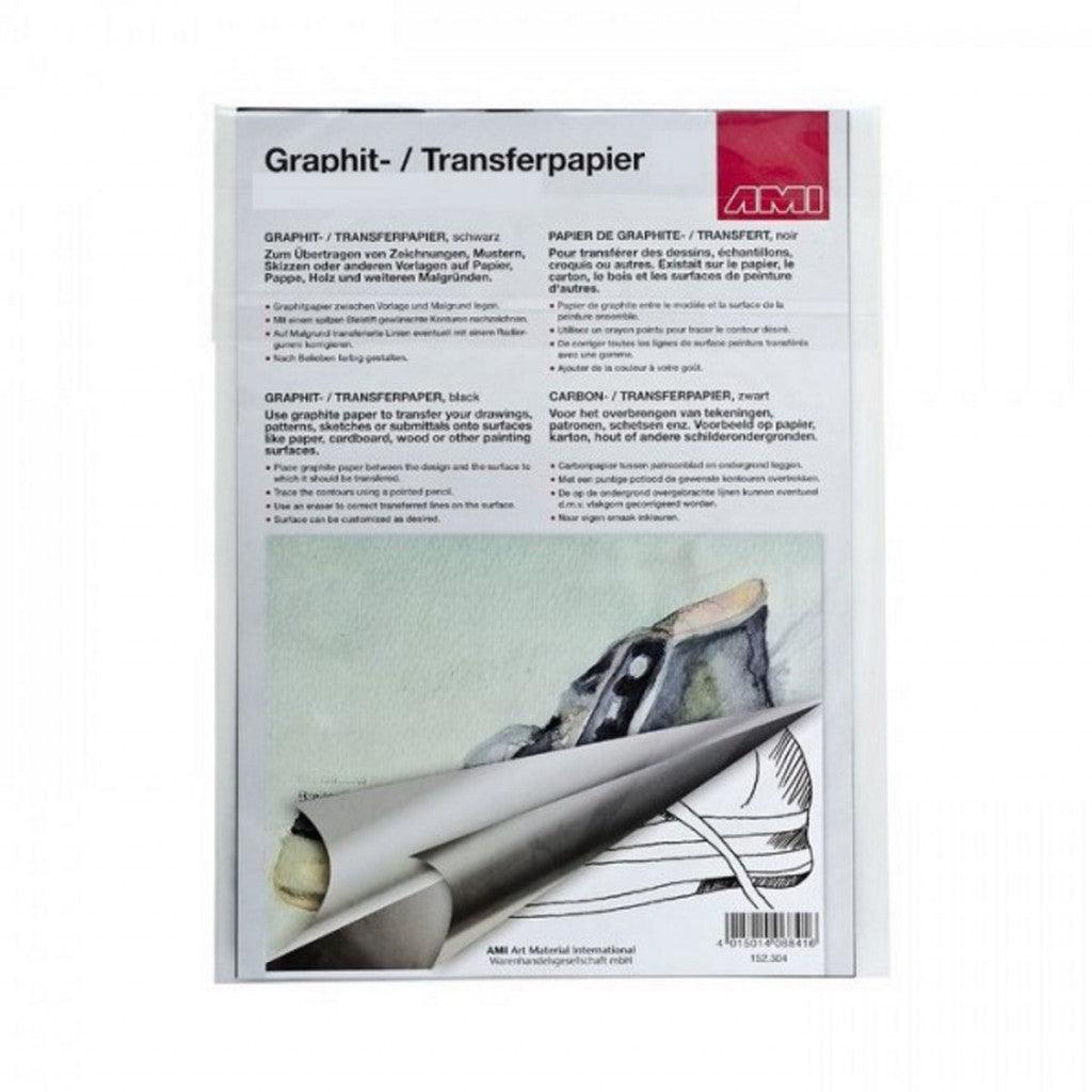 AMI - Grafittpapir A4 5 ark - Sort - HobbyHimmelen