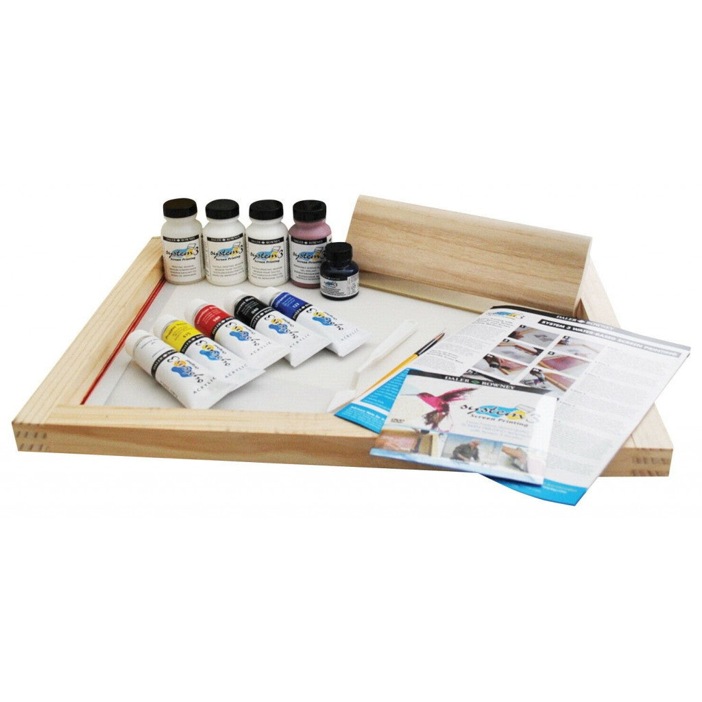 Daler Rowney - System3 Water Based Screen Print set - Silketrykk