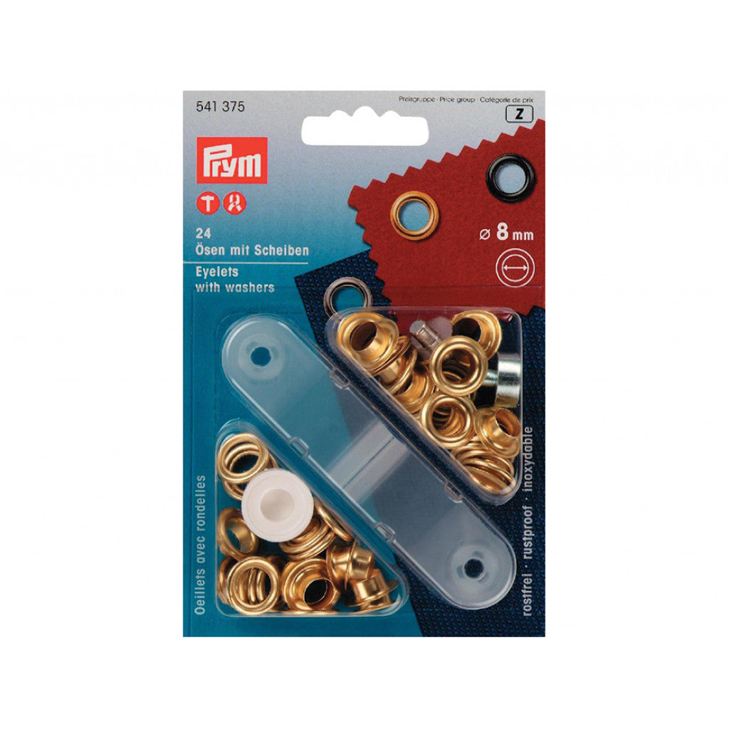 Prym Maljer 8mm 24stk - Gull
