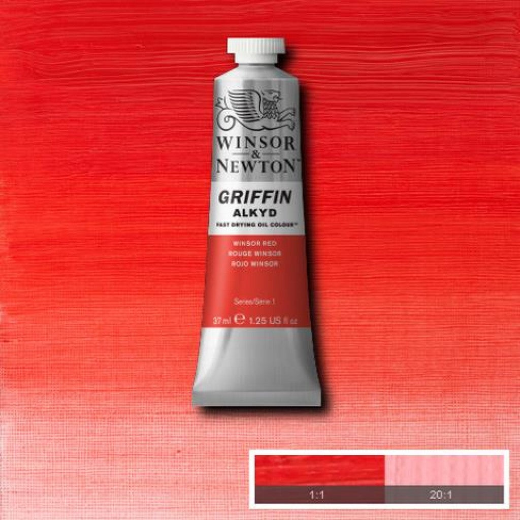 W&N - Griffin Alkyd 37ml - 726 Winsor Red