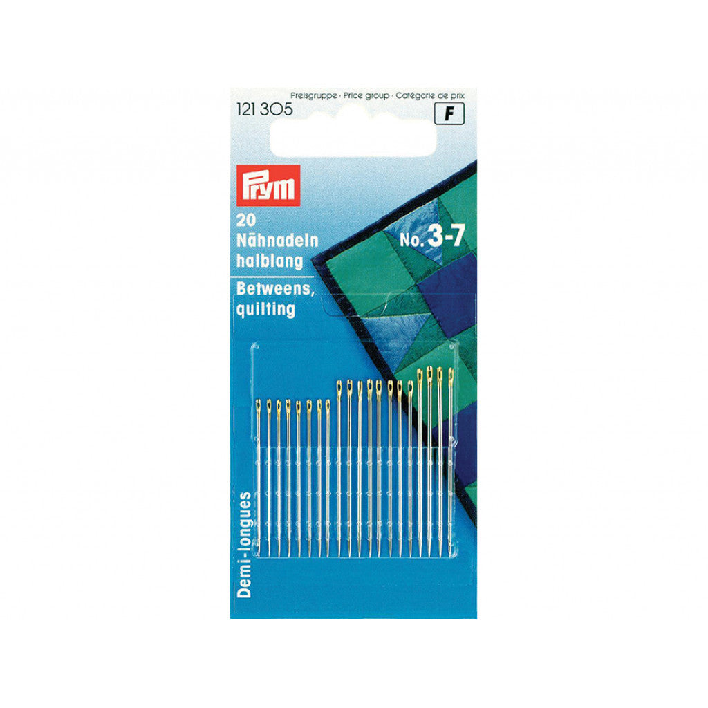 Prym Synåler halvlang/quilting No.3-7 - 20stk