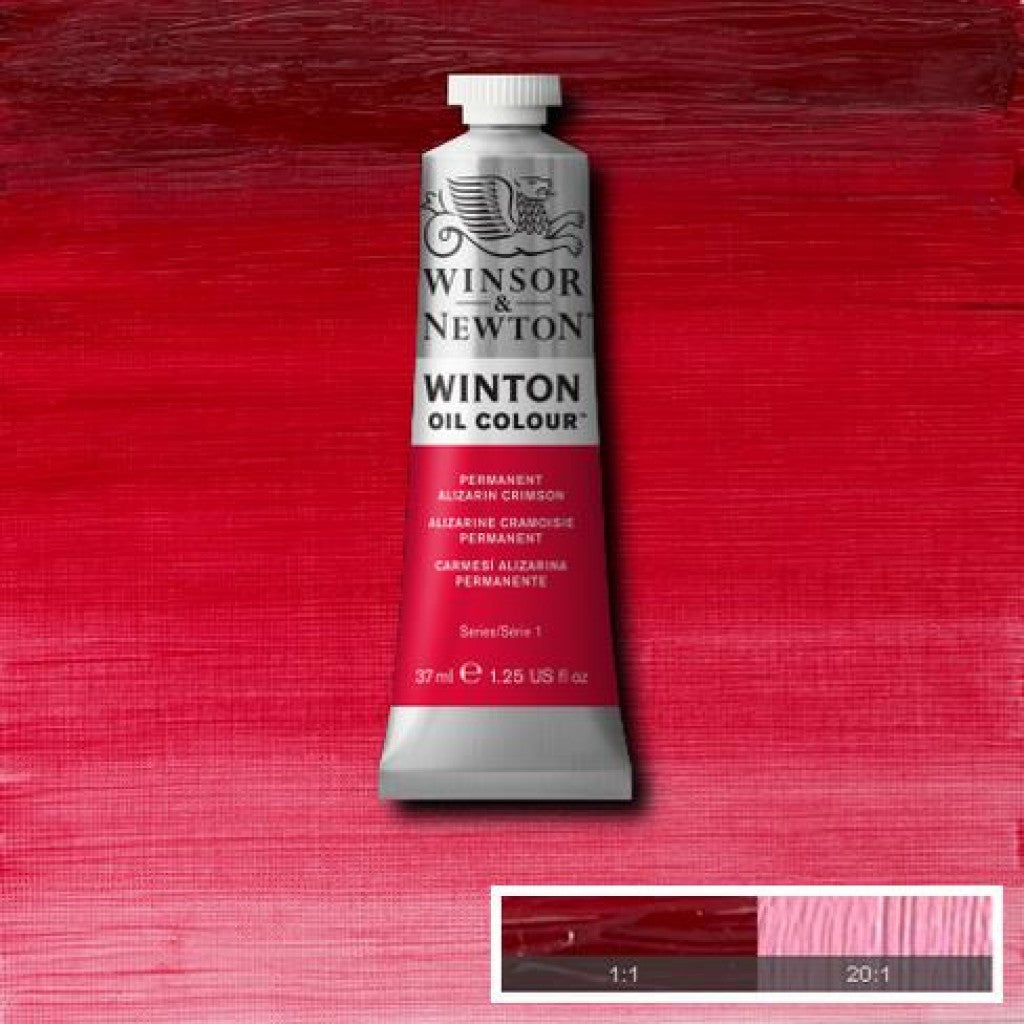 W&N - Winton Oil 37ml - 468 Permanent Alizarin Crimson