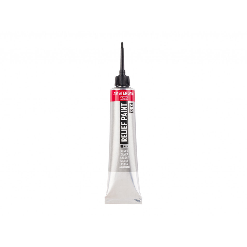 Amsterdam Relief Paint 20ml - 800 Silver