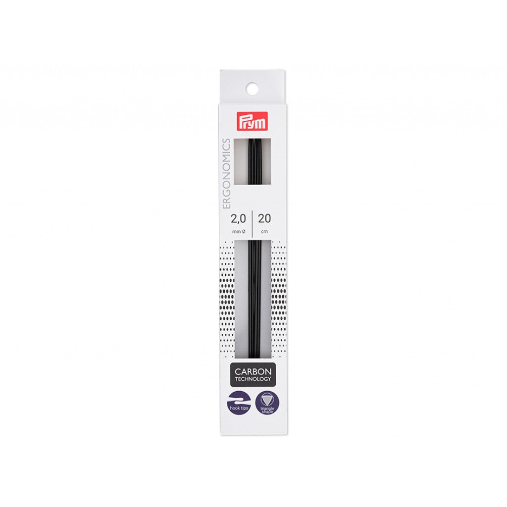 Prym Ergonomics Carbon Settpinne, 20cm - 2mm