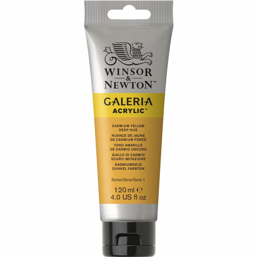 W&N - Galeria Acrylic 120ml - 115 Cadmium Yellow Deep Hue