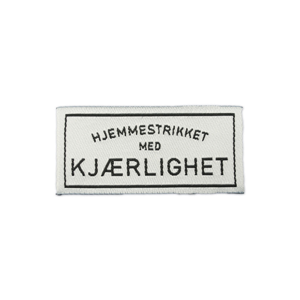 Symerke, Hjemmestrikket - PL232 Hvit/Svart