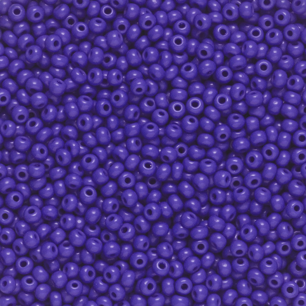 Rocaillesperle 9/0 - Blå Opak
