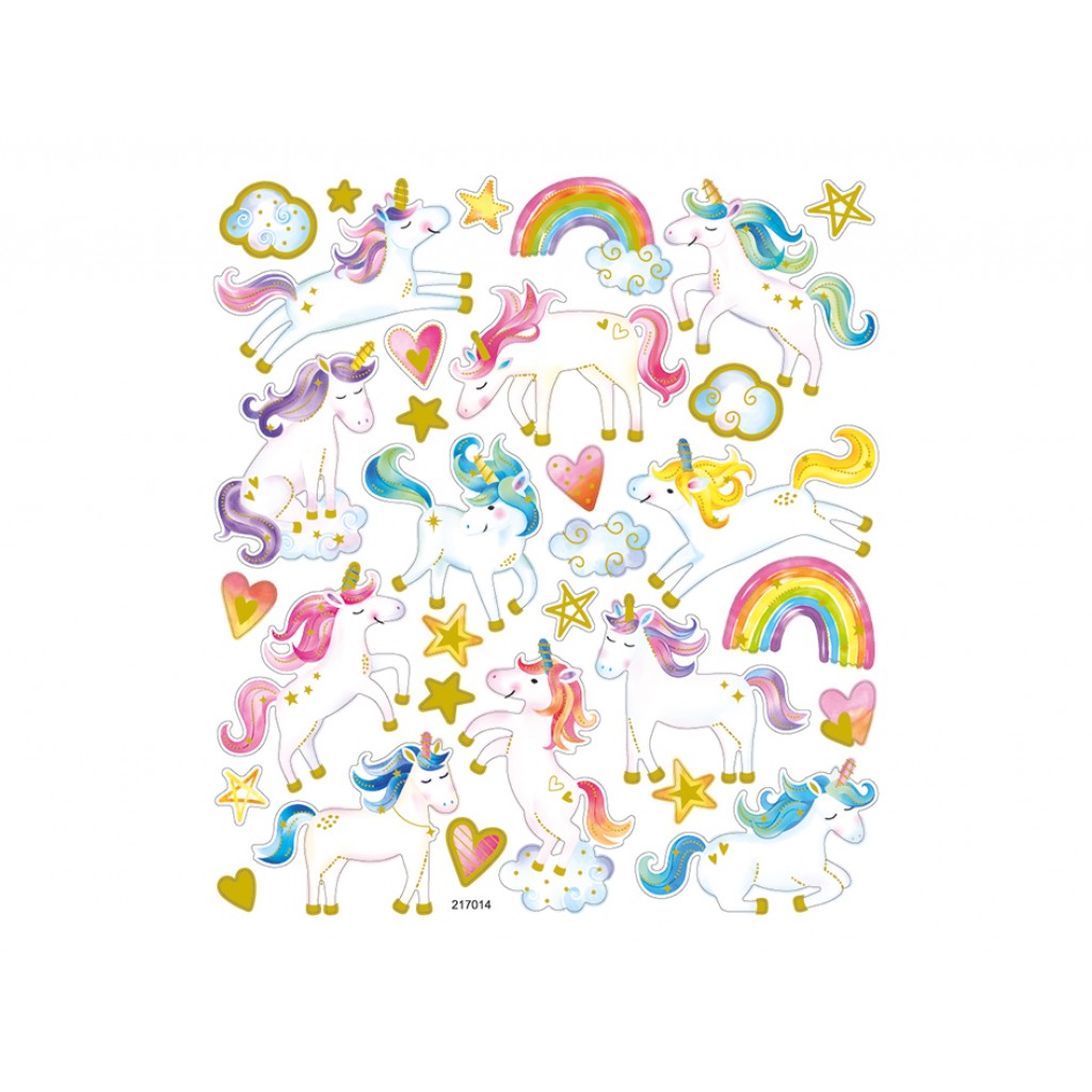 Klistremerker - Enhjørning / Unicorn