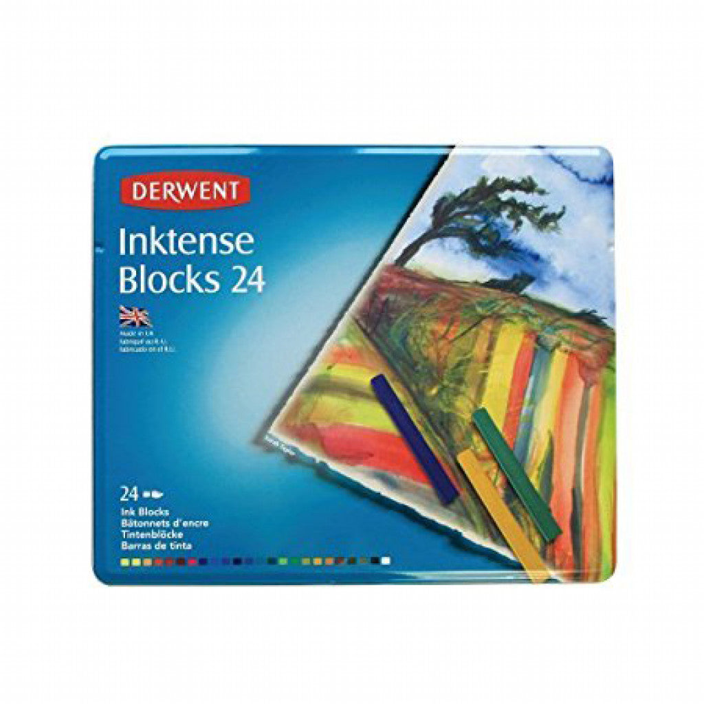 Derwent sett Inktense kritt 24