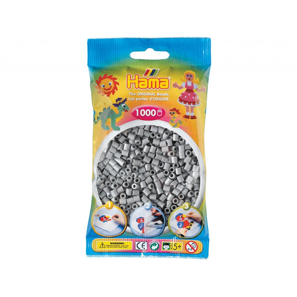 Hama Midi, 1000stk - 17 Grå