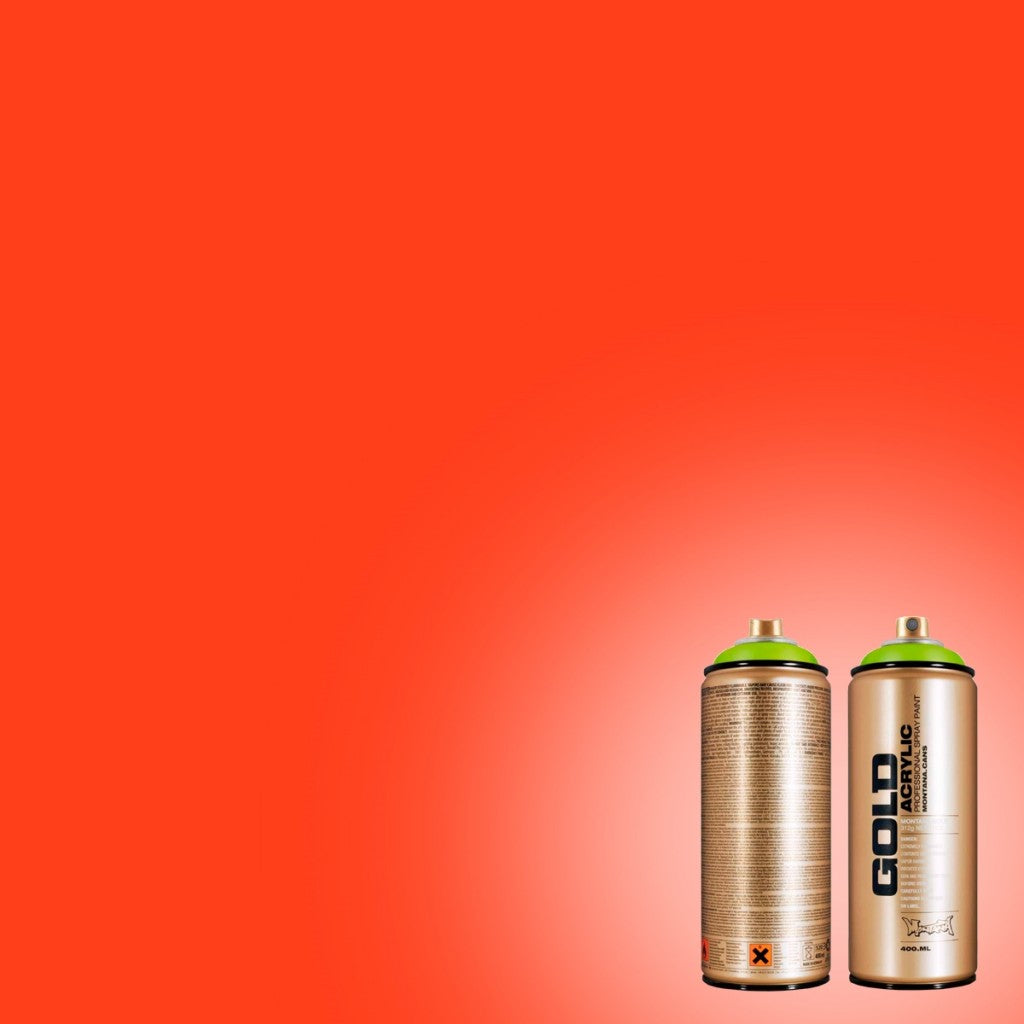 Montana - Gold 400ml - F3000 Fluorescent Fire Red