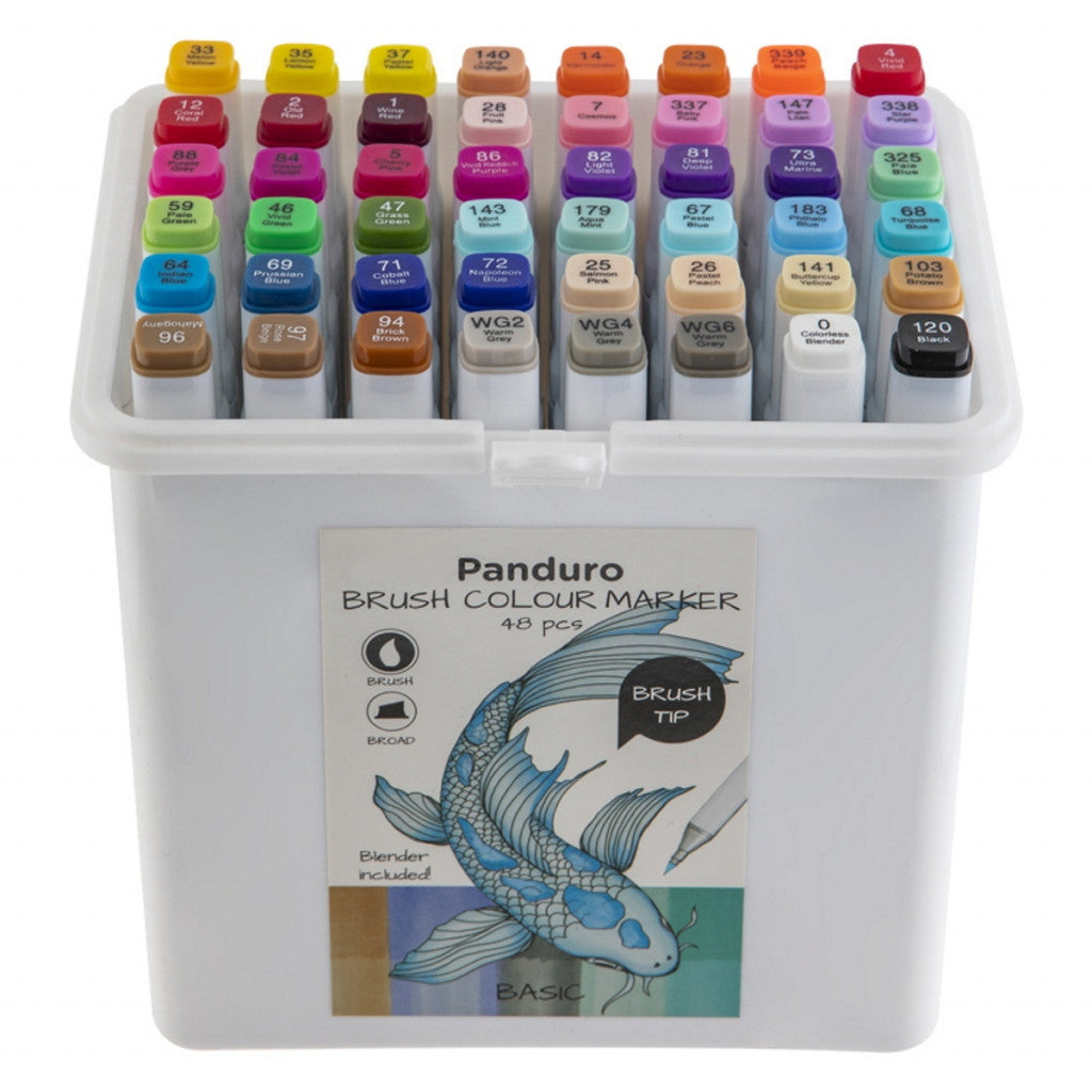 Panduro Colour Marker Brush - 48stk