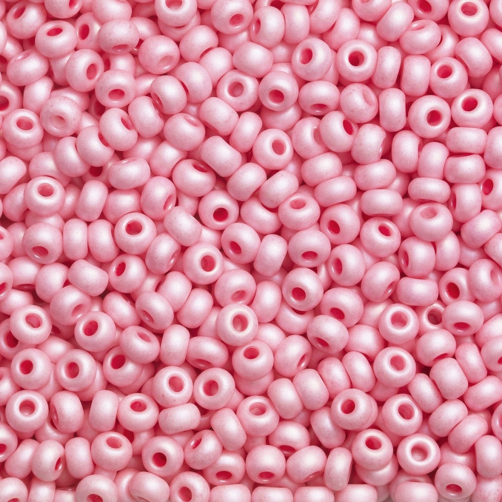 Rocaillesperle 6/0 - Rosa Opak