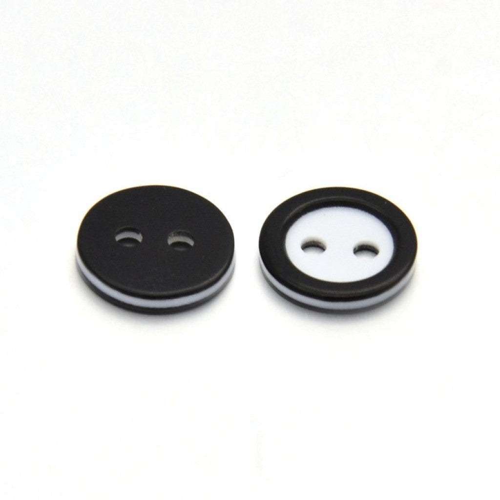 Knapp i Epoxy, 11mm - Ring Black