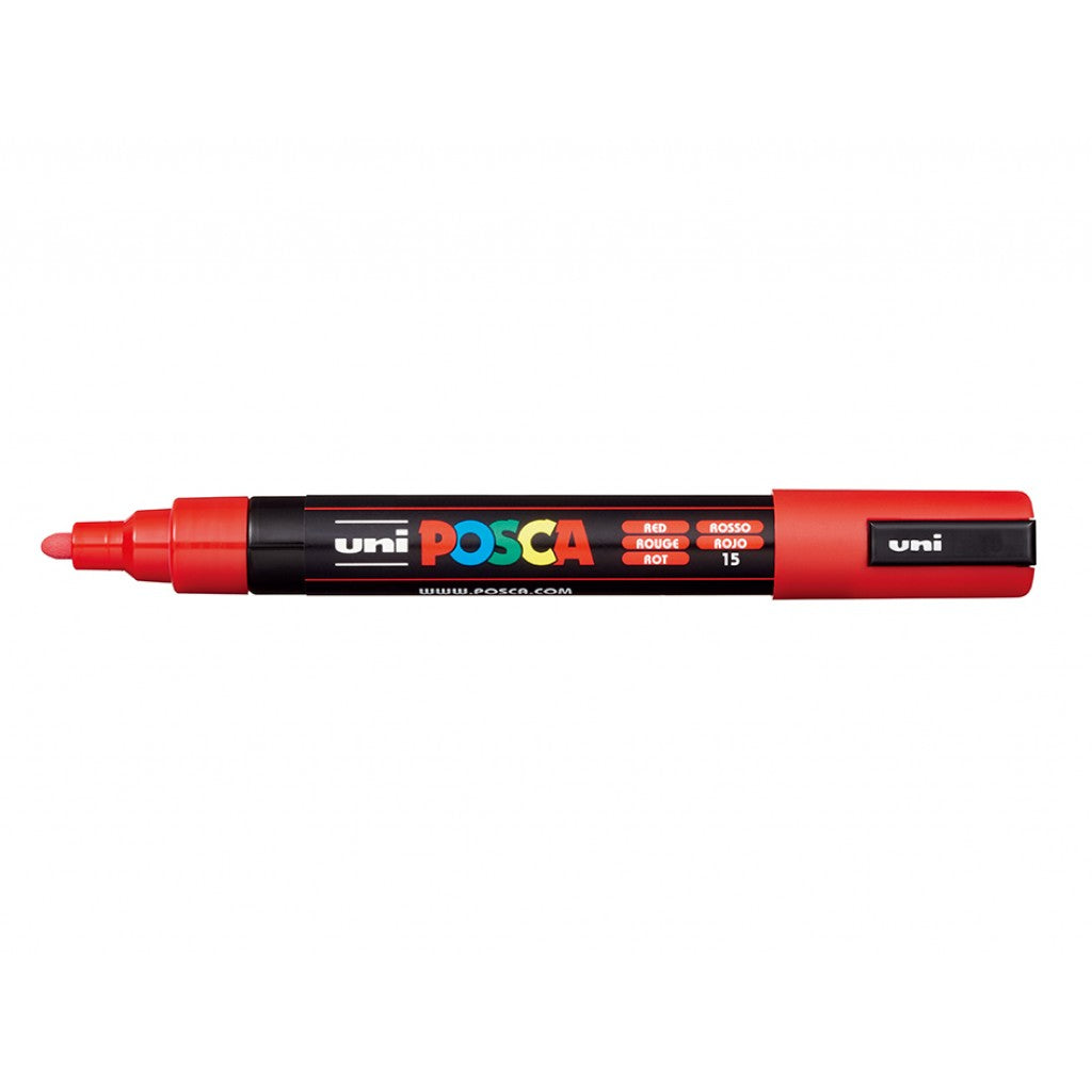 Uni POSCA PC-5M, Medium 1,8-2,5mm - 15 Red