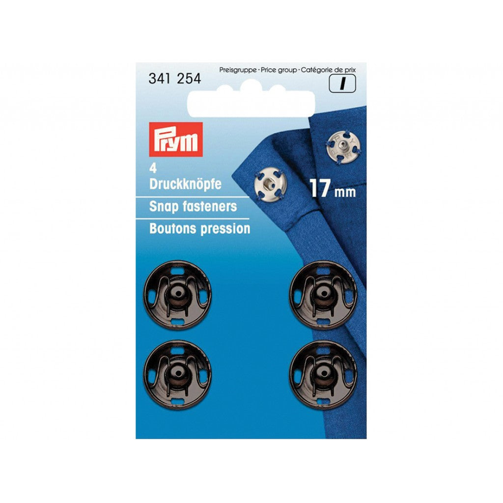 Prym Patentknapper 17mm 4stk - Sort