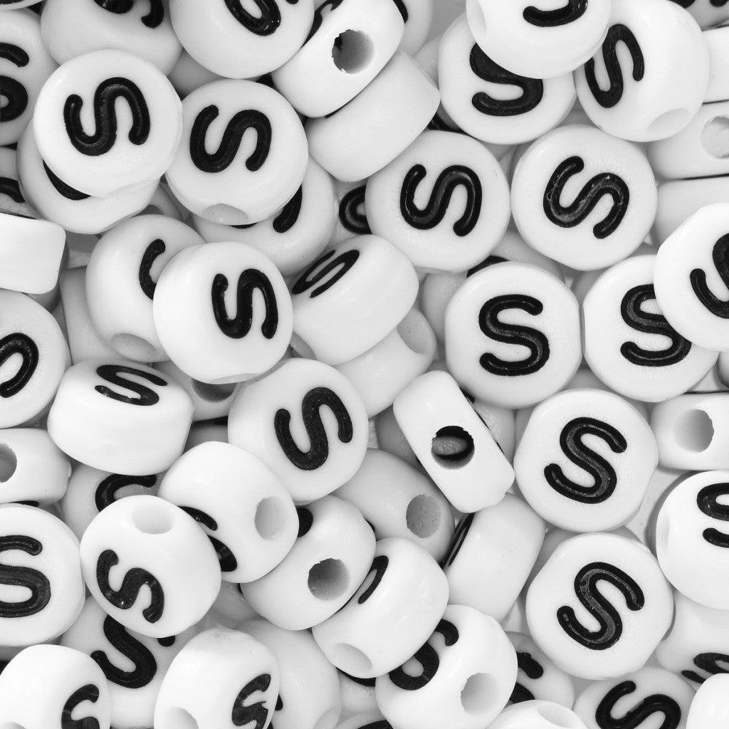 Bokstavperler 50stk. S - HobbyHimmelen