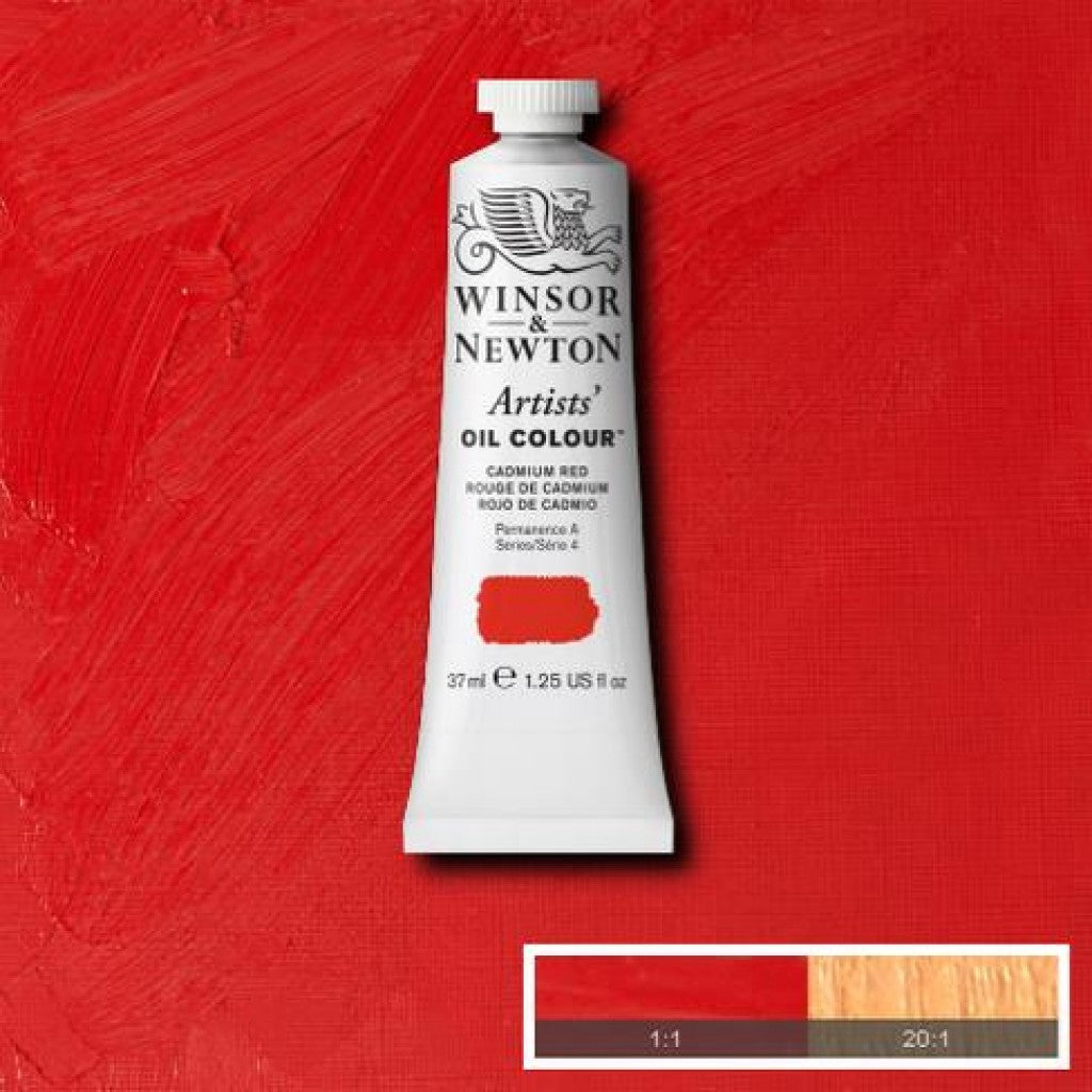 W&N - Artists Oil 37ml - 094 Cadmium Red