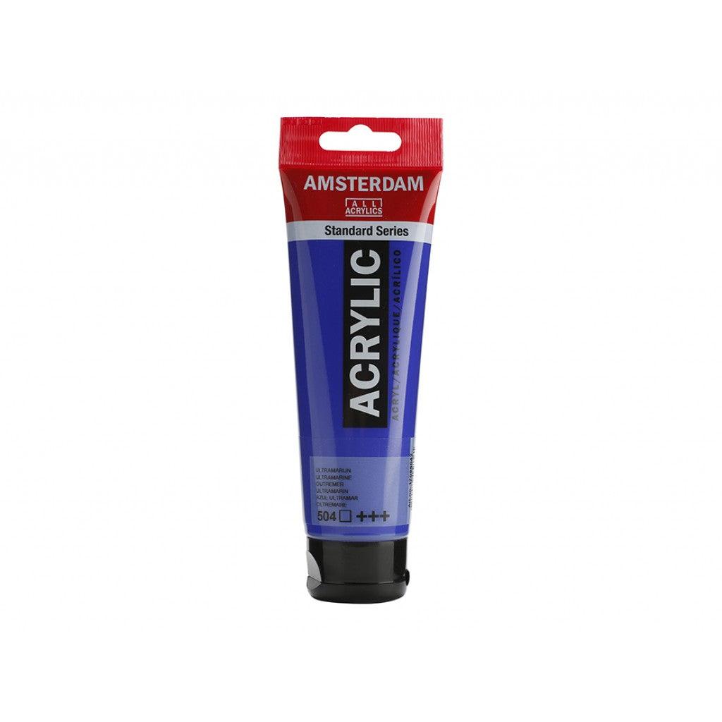 Amsterdam Standard 120ml - 504 Ultramarine - HobbyHimmelen