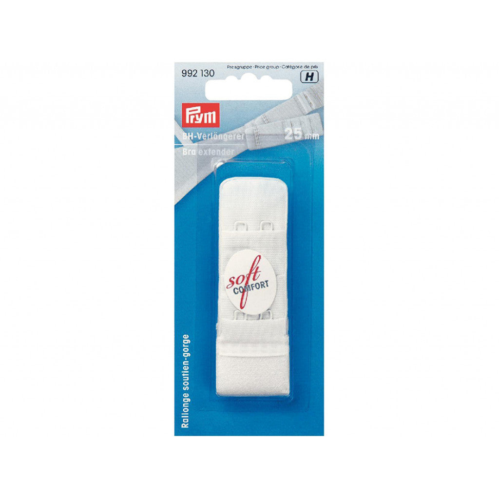 Prym BH- forlengere 25mm - Hvit